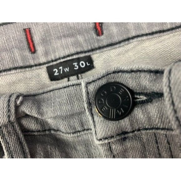BDG Size 27 Womens Jeans Gray Stretch Mid Rise Skinny - Picture 3 of 4